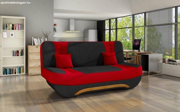 ANDROMEDA - kinyitható kanapé - piros, fekete