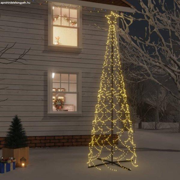 Kúp alakú karácsonyfa 500 meleg fehér LED-del 100 x 300 cm