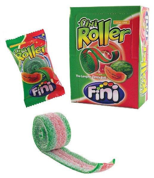 Fini Roller savanyú dinnye ízesítésű gumicukorszalag 20G (az ár 1db-ra
vonatkozik)