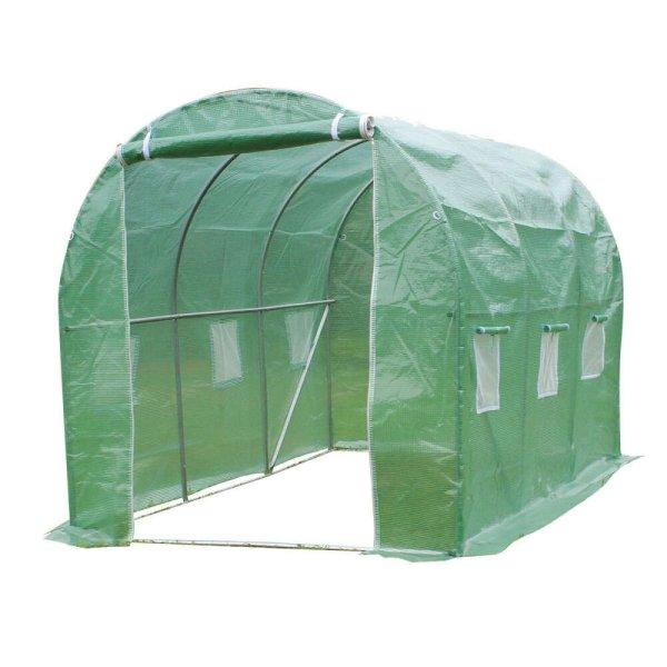 üvegház, kerti fóliasátor zöld 200x300x200cm