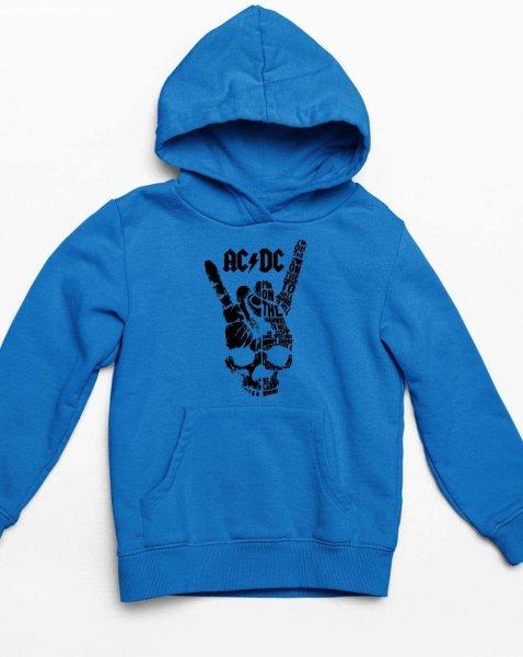 AC/DC halálfej fekete rock gyerek pulóver - egyedi mintás, több színben és
méretben (XS-XL)