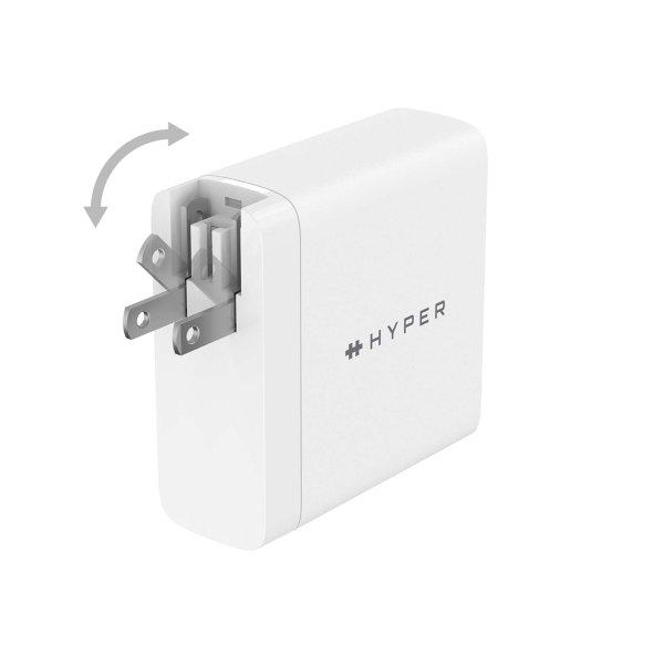 Hyper Juice USB-A / 2x USB-C Hálózati Töltő - Fehér (140W)