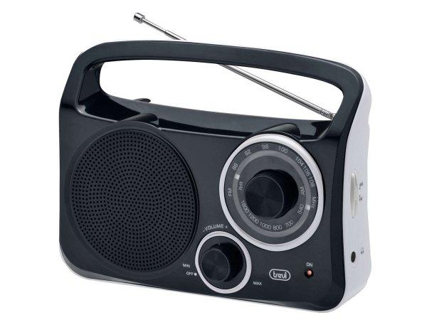 Trevi RA 762  Hordozható AM/FM rádió beépített hangszóróval,
fej/fülhallgató csatlakozással