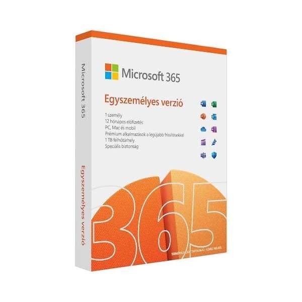 Microsoft 365 egyszemélyes verzió, 1 év. win/mac fpp box doboz p10 QQ2-01744