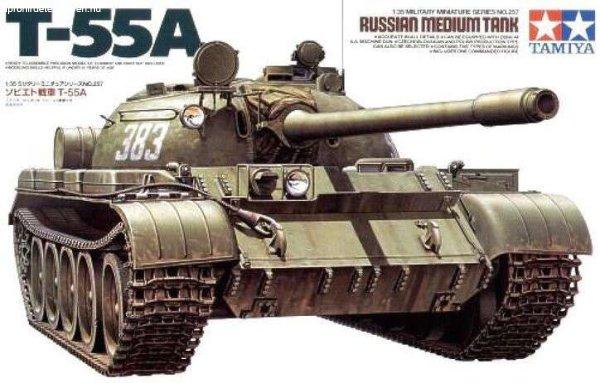 Tamiya T-55A szovjet tank műanyag makett (1:35)