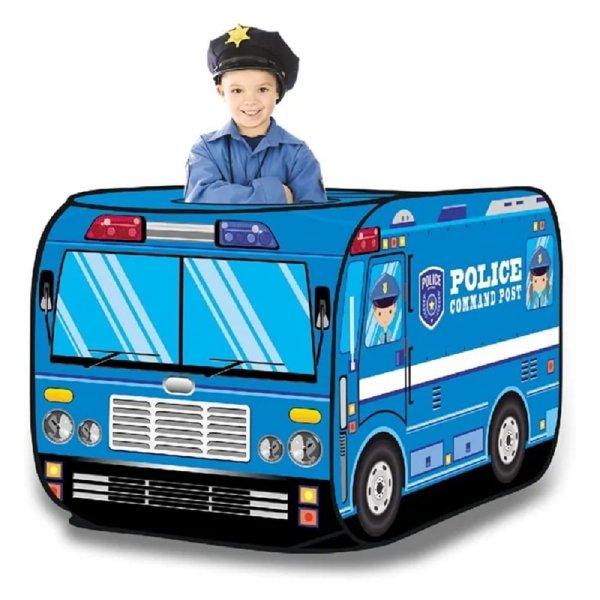 Rendőrautó alakú játszósátor gyerekeknek -
könnyen felállítható - 112 x 70 x 70 cm (BBJ)