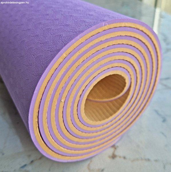 Yoga Mat , jóga matrac, TPE, 6mm, 2 színű, C22