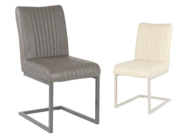 DIV-Hektor szánkótalpas szék, textilbőr