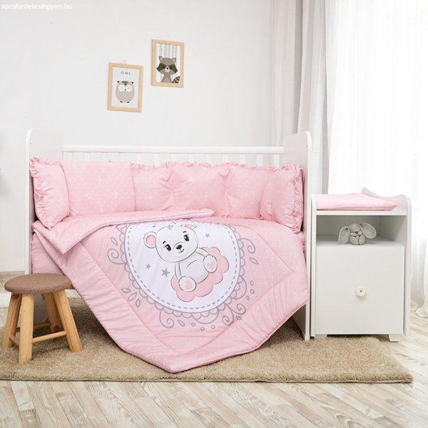 Lorelli ágynemű garnitúra Trend kombi ágyhoz - Little Bear Pink