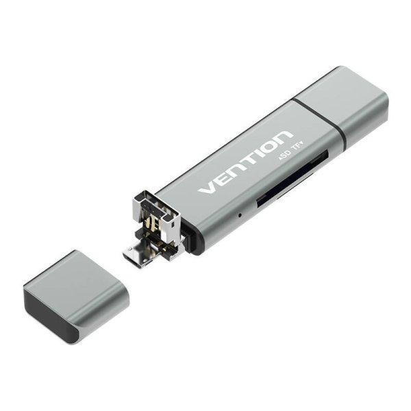Többfunkciós USB2.0 kártyaolvasó szellőző CCJH0 szürke