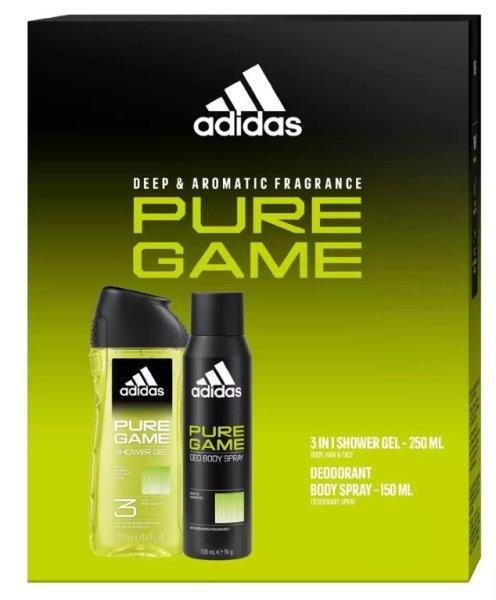 Adidas Pure Game - dezodor spray 150 ml + tusfürdő 250 ml