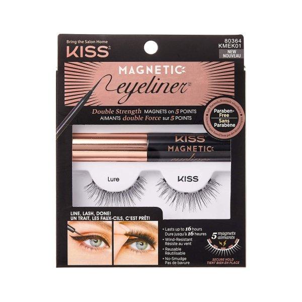 KISS Mágneses szempillák szemhéjtussal (Magnetic Eyeliner & Lash
Kit) 02 Tempt