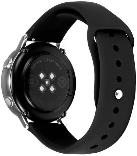 4wrist Szilikon szíj Samsung Galaxy Watch-hoz - Black 22 mm