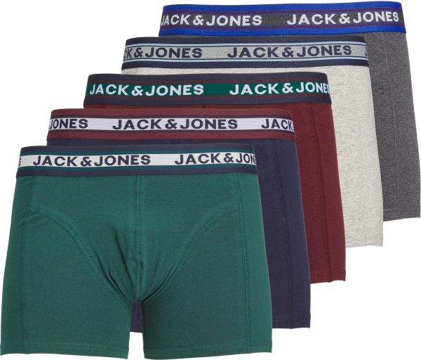 Jack&Jones 5 PACK - férfi boxeralsó JACOLIVER 12242050 Dark Grey
Melange S