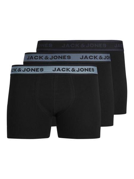 Jack&Jones 3 PACK - férfi boxer JACLOUIS 12241168 Black S