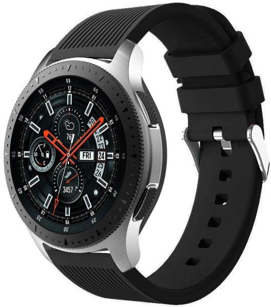 4wrist Szilikon szíj Samsung Galaxy Watch-hoz - Fekete 22 mm