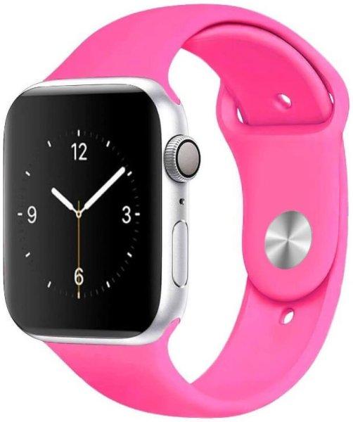 4wrist Szilikon szíj Apple Watch - Barbie rózsaszín 42/44/45/49
mm- S/M