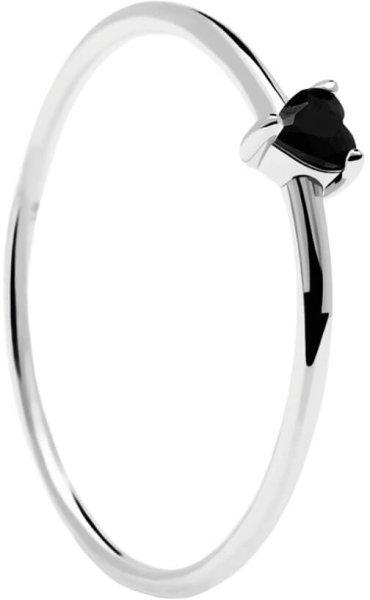 PDPAOLA MInimalistaezüst gyűrű szívvel Black Heart Silver
AN02-224 50 mm