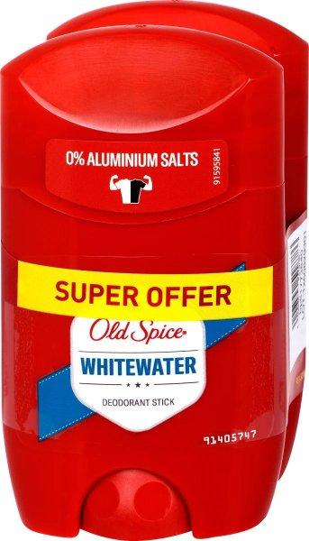 Old Spice Szilárd dezodor férfiaknak WhiteWater Duo 2 x 50 ml