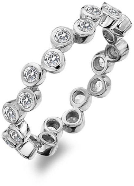 Hot Diamonds Luxus ezüst gyűrű topázzal és
gyémánttal Willow DR208 51 mm