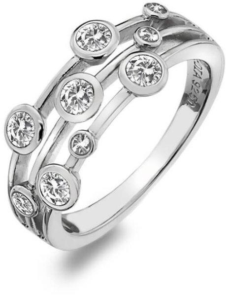Hot Diamonds Luxus ezüst gyűrű topázzal és
gyémánttal Willow DR207 52 mm