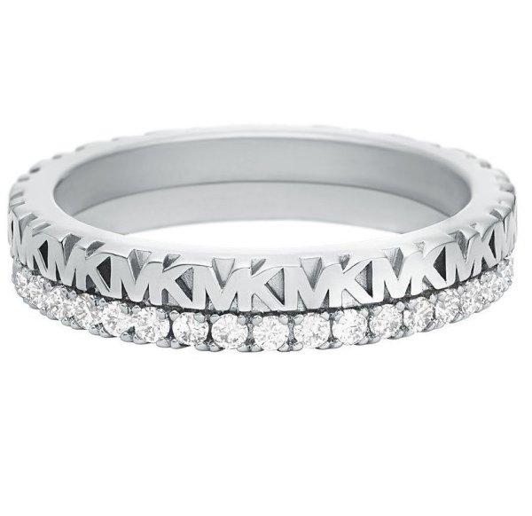 Michael Kors Elegáns ezüst gyűrű cirkónium
kövekkel MKC1581AN040 55 mm