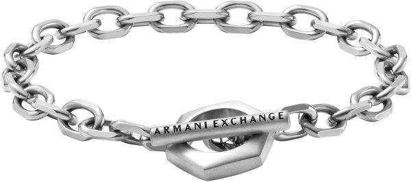 Armani Exchange Divatos férfi acél karkötő AXG0103040
