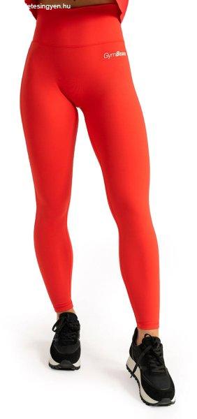 GymBeam Magas derekú női leggings Limitless Hot Red L