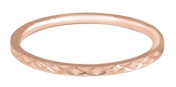 Troli Aranyozott minimalista acél gyűrű gyengéd
mintával Rose Gold 49 mm
