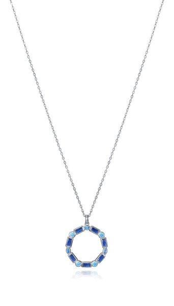 Viceroy Gyönyörű ezüst nyaklánc kék
cirkónium kövekkel Elegant 9121C000-33