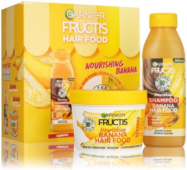 Garnier Tápláló hajápoló ajándékcsomag
száraz hajra Fructis Hair Food Banana