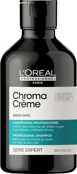 L´Oréal Professionnel Professzionális vörös
tónusokat semlegesítő zöld sampon Serie Expert Chroma
Crème (Green Dyes Shampoo) 300 ml