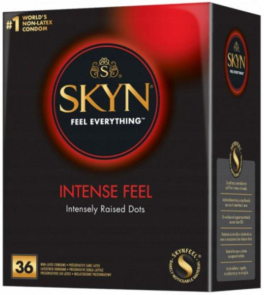 SKYN Intense Feel – latexmentes óvszerek recékkel (36 db)