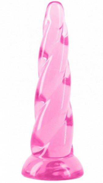 Zselés dildó tapadókoronggal Fantasia Siren (19 cm), rózsaszín