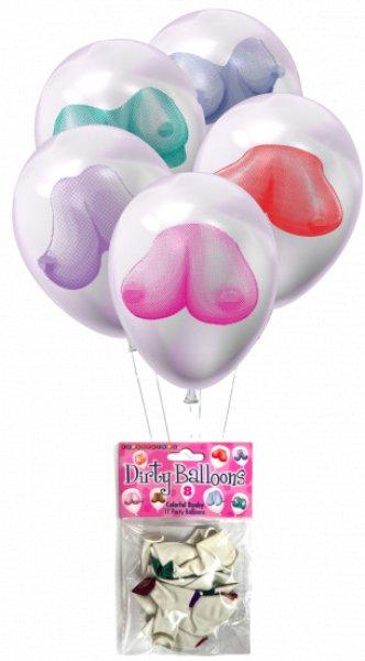 Felfújható léggömbök Dirty Boob Balloons (8 db)