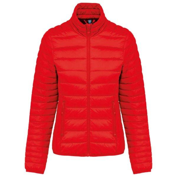 Női bélelt meleg és ultrakönnyű kabát , Kariban KA6121, Red-XS