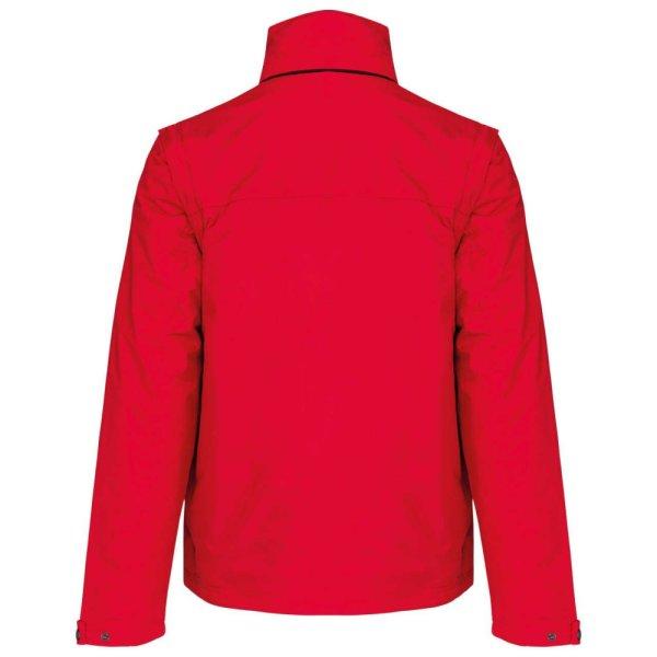 Uniszex levehető ujjú bélelt kabát, Kariban KA639, Red/Black-XL