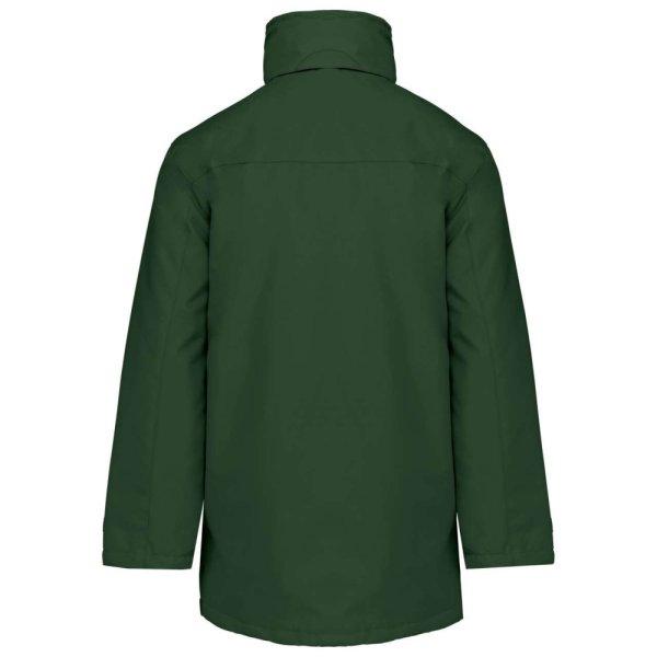 Uniszex kapucnis kabát steppelt béléssel, Kariban KA677, Forest Green-XL