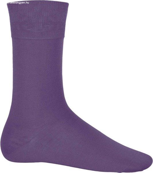 Uniszex mélybordás férfi zokni, Kariban KA813, Purple-43/46
