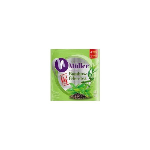Toalettpapír 4 rétegű kistekercses 100% cellulóz 8 tekercs/csomag Bambusz
Müller fehér tea