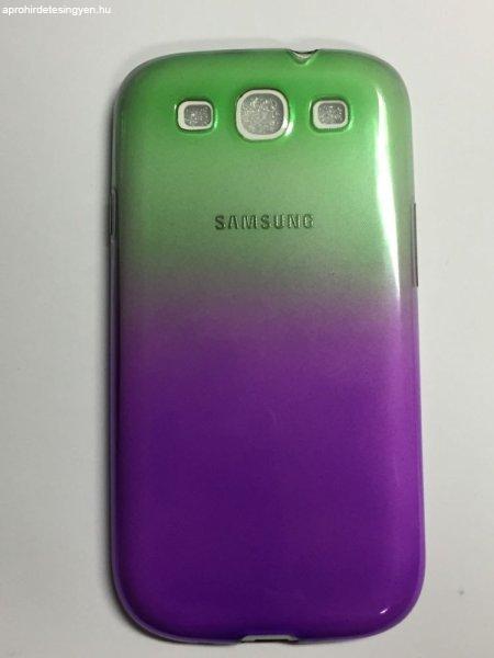 Samsung I9300 I9301 I9305 Galaxy S3/S3 Neo/S3 LTE zöld és lila színű 0.3mm
ultra vékony szilikon tok
