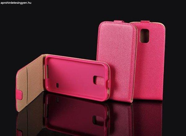 Samsung J100 Galaxy J1 pink rózsaszín szilikon keretes vékony flip tok