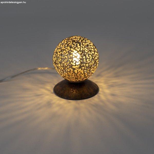 Ország asztali lámpa rozsdabarna 10 cm - Kréta