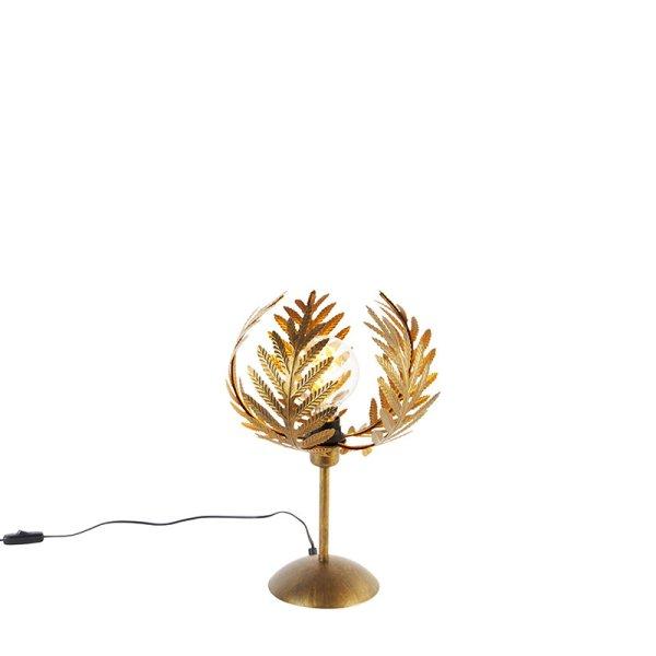 Vintage asztali lámpa arany 26 cm - Botanica