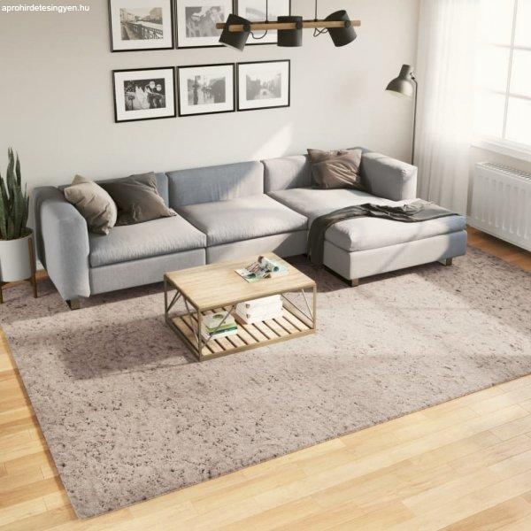 PAMPLONA bézs magas szálú bolyhos modern szőnyeg 240 x 340 cm