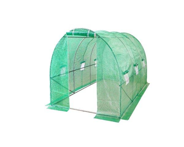 Kerti üvegház, 7,5 m2, 300 x 250 cm, zöld, MalTec 109077