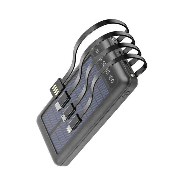 Externa Solara Universala akkumulátor, 12000mAh, USB TypeC, micro USB si
Lightning