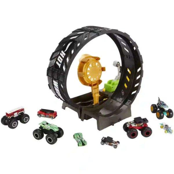 Mattel Hot Wheels Monster Trucks hurok kihívás játékszett 8db autóval