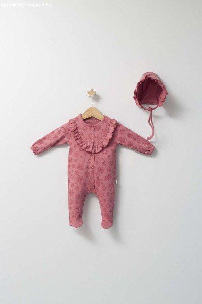 Ballon Baby Tongs pamut overallos szett (szín: sötét rózsaszín, méret: 6-9
hónap)