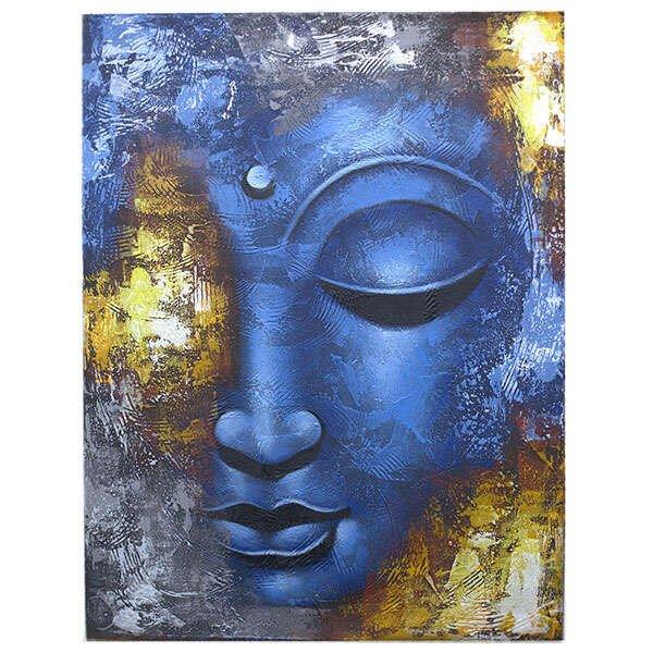Buddha Festmény (kézi festés) - Absztrakt arc